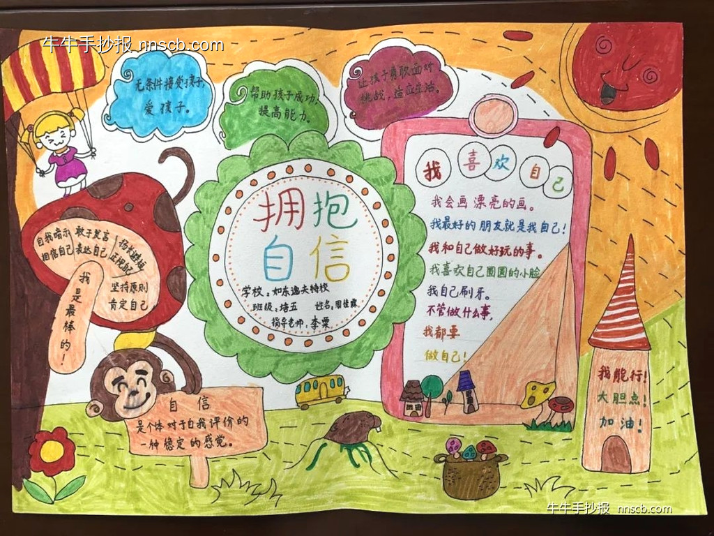 525小学生心理健康手抄报优秀作品(8张)-第3张