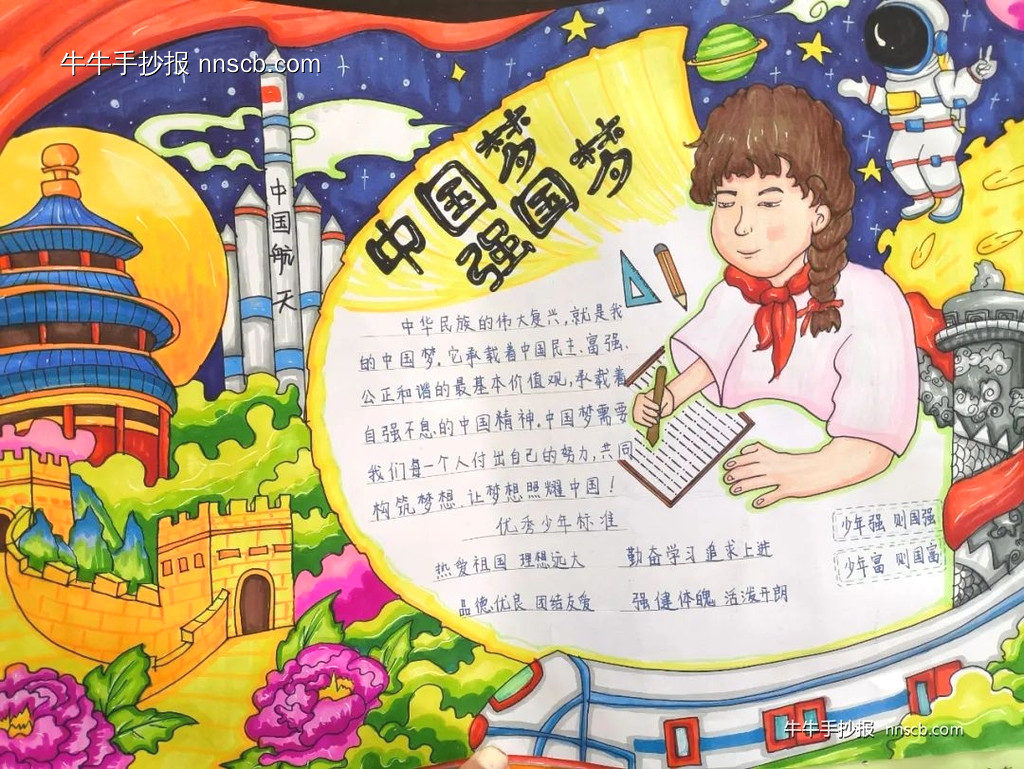 简单又漂亮的践行社会主义核心价值观手抄报6张-第2张