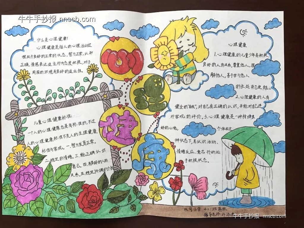 525小学生心理健康手抄报优秀作品(8张)-第2张