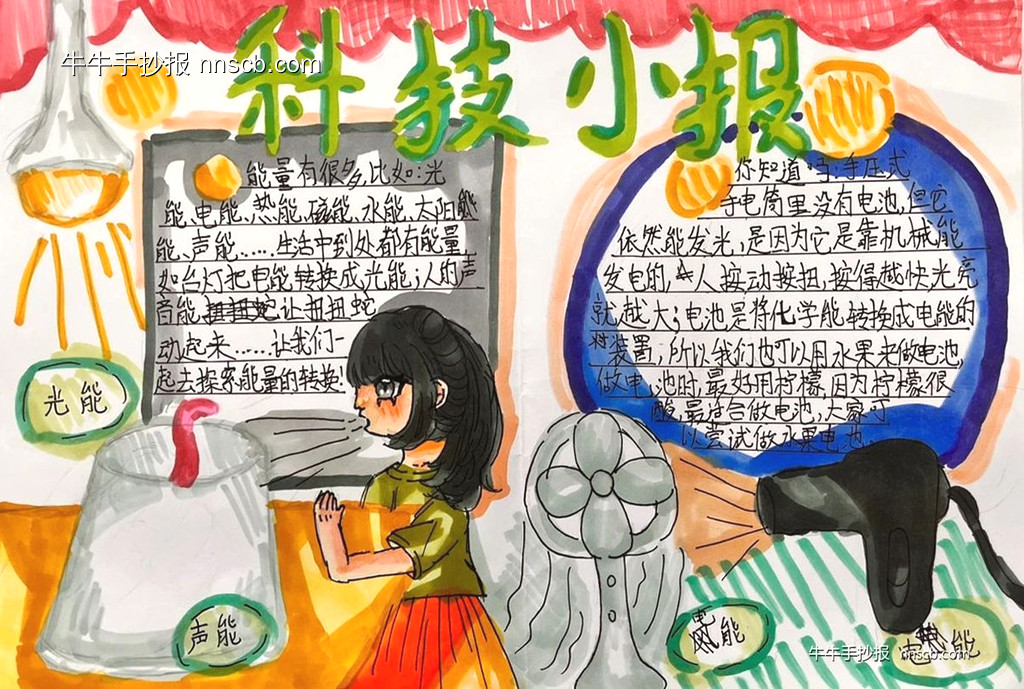 漂亮的小学六年级探索科学手抄报8张-第5张
