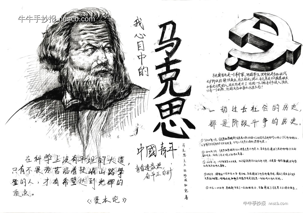 “我心中的马克思主义与新时代文明实践”手抄报获奖上(5张)-第2张
