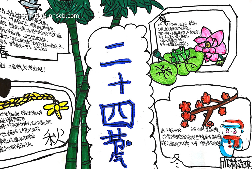 漂亮的二十四节气手抄报4张-第3张