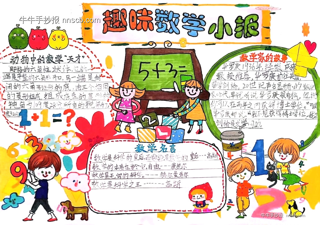 数学小报 | 小学二年级数学之旅手抄报精选3张-第3张