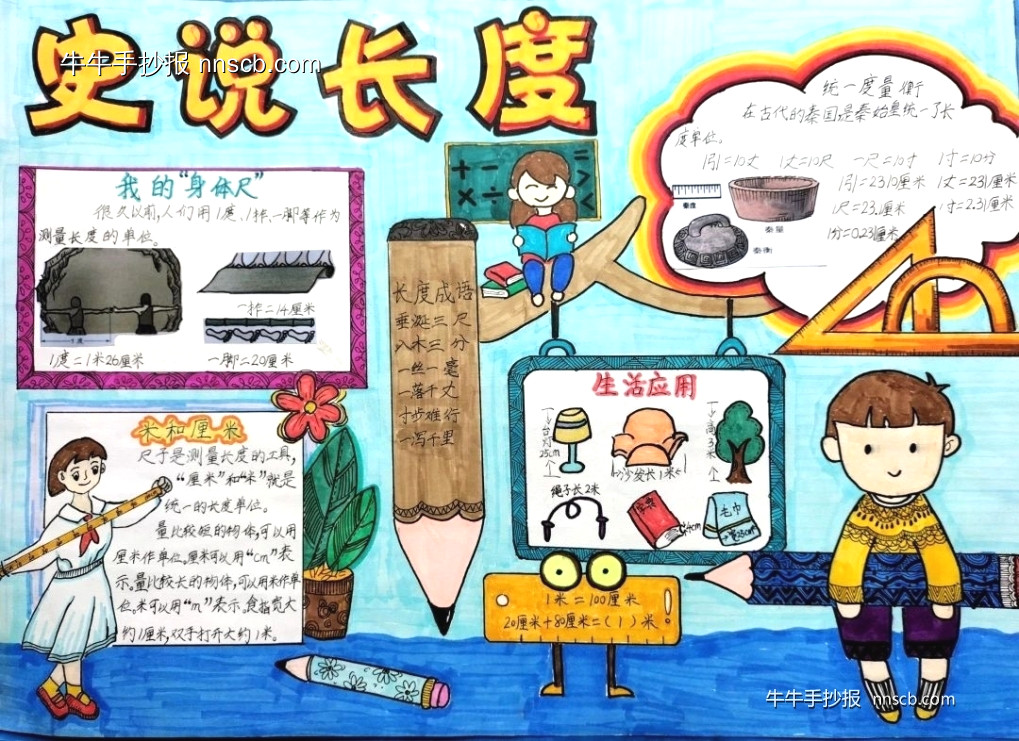 趣味数学 | 小学一年级计时数学手抄报3张-第3张