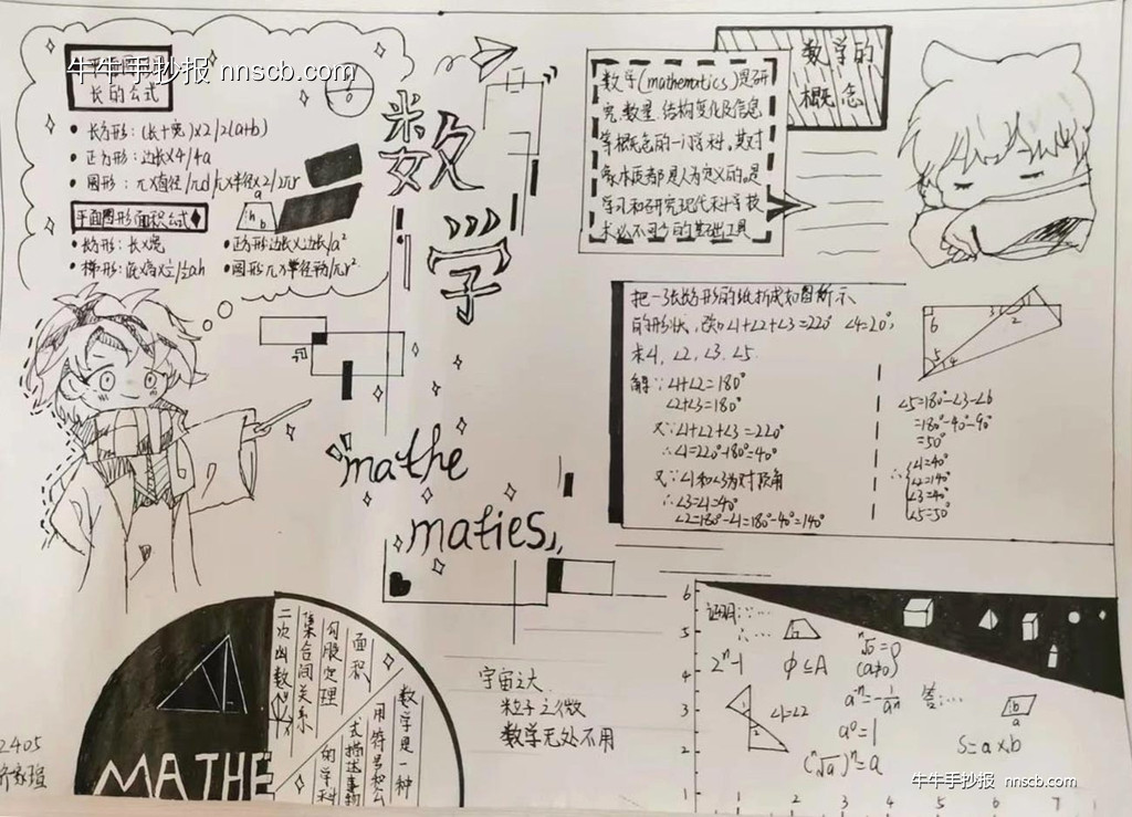 精美的高一年级数学数列手抄报7张-第7张