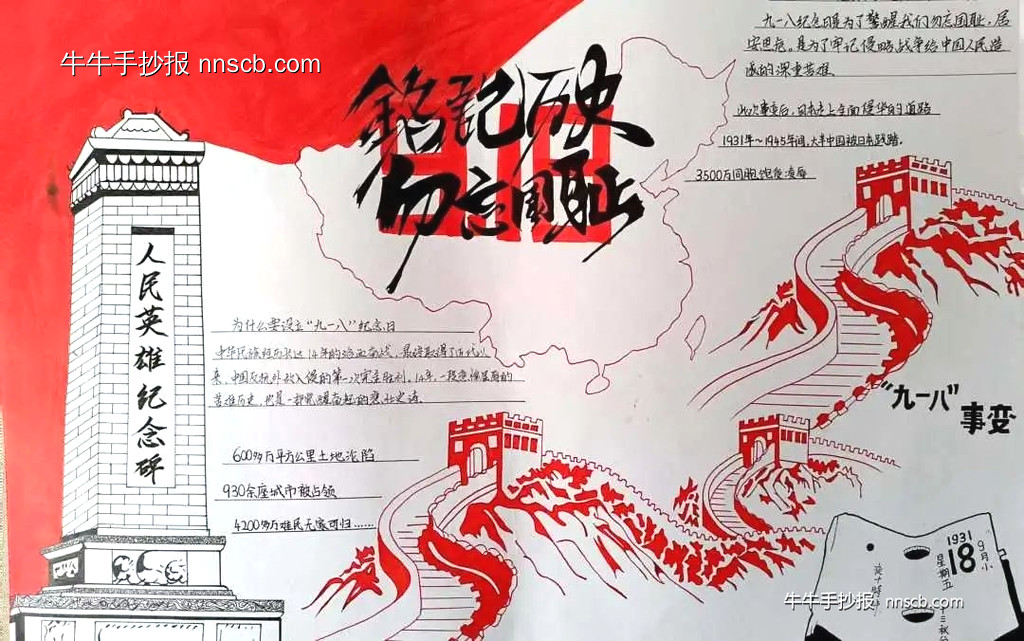铭记历史 开创未来——高一历史学科手抄报作品展5张-第2张