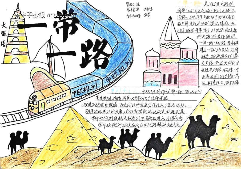 丝绸之路主题手抄报精美8张-第5张