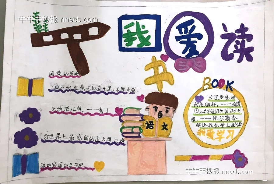 阳光阅读 书香赋能”读书节阅读手抄报作品欣赏一(6张)-第4张