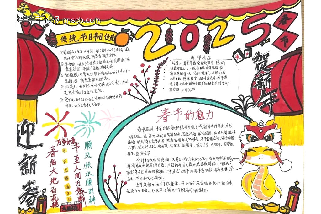 传统文化——春节漂亮的手抄报-第4张
