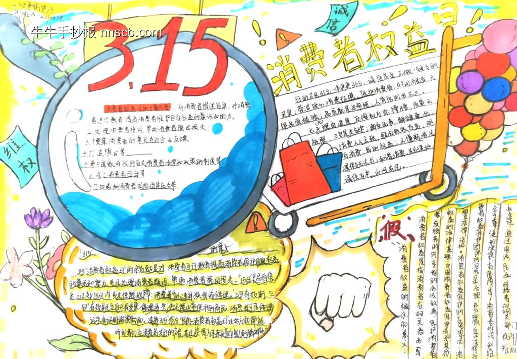 315国际消费者权益日手抄报获奖作品-第8张
