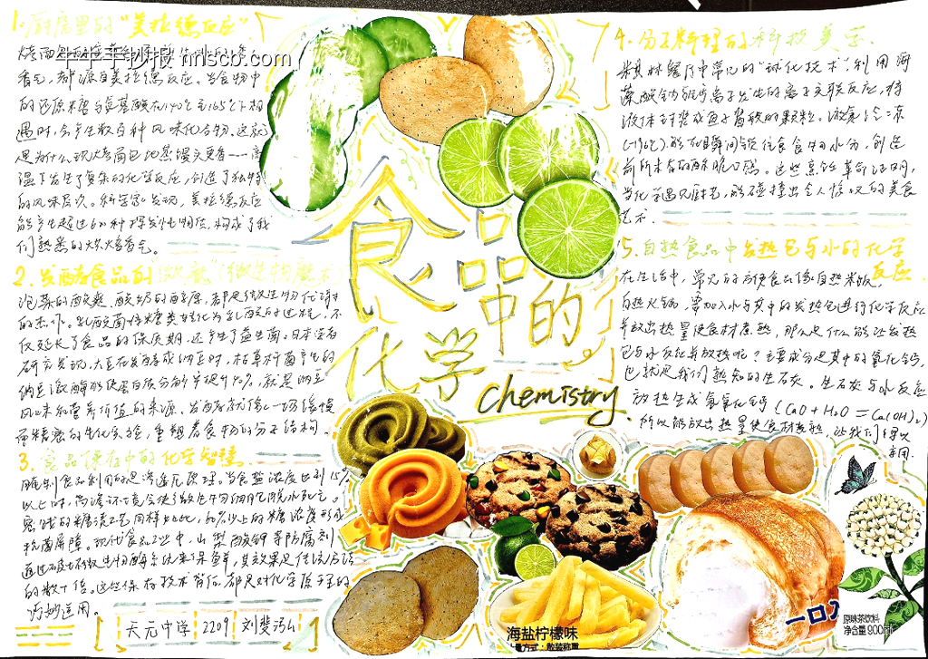 食品中的化学手抄报简单又漂亮-第2张