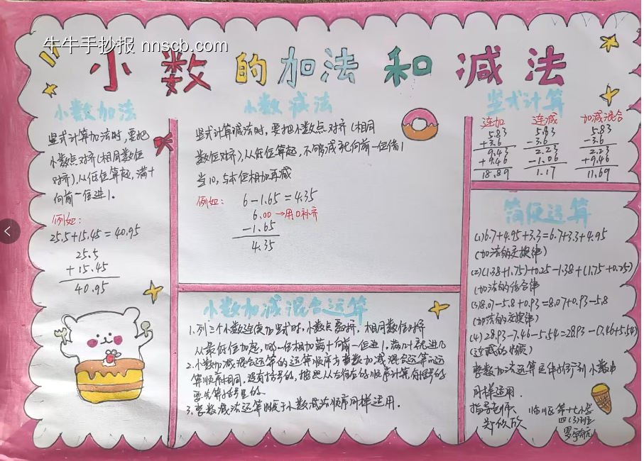 六年级数学小报主题简单又漂亮-第5张