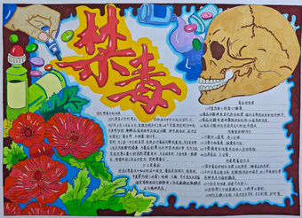 简单又好看的禁毒宣传手抄报一等奖作品