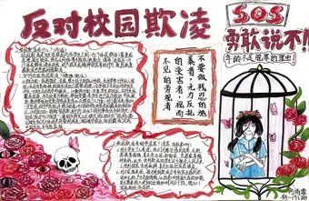反对校园欺凌手抄报