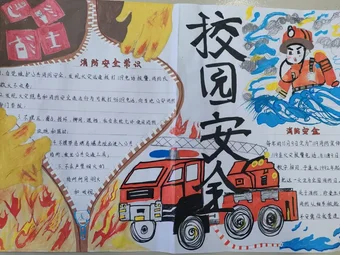 校园安全消防常识手抄报