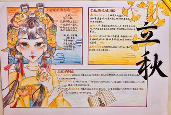 简单又好画的立秋手抄报