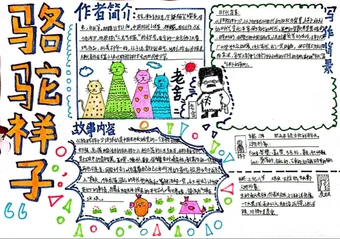 骆驼祥子阅读手抄报