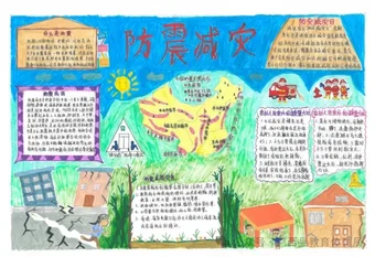 简单又好画的学生防震减灾手抄报