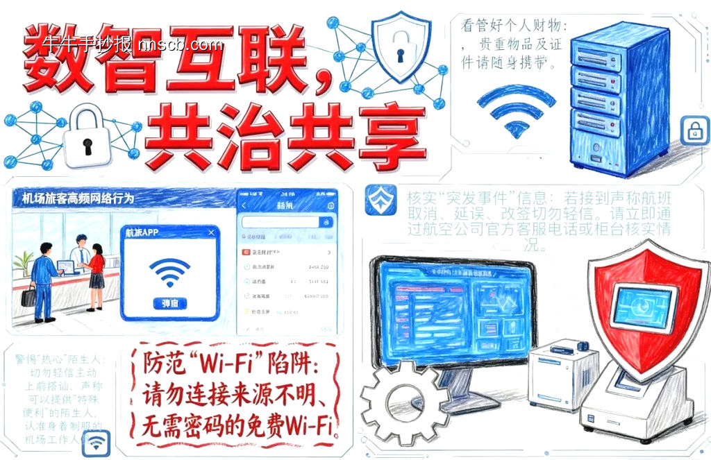 民航网络安全主题手抄报-第3张