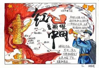 精选8张红星照耀中国主题手抄报