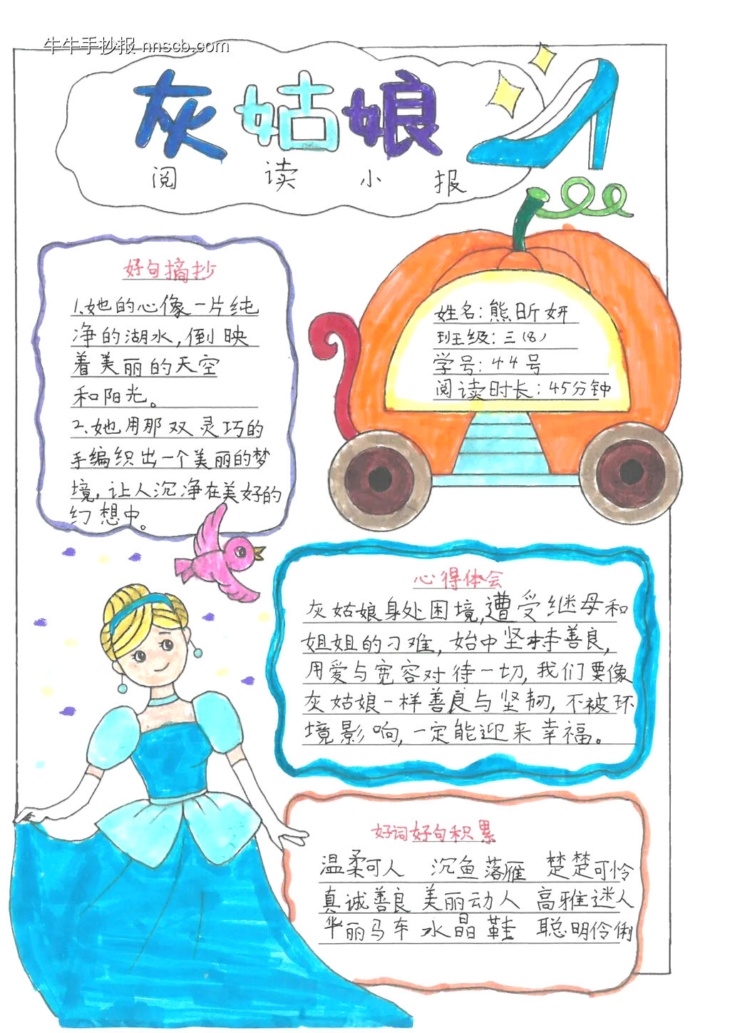 读书节——安徒生童话主题手抄报-第3张