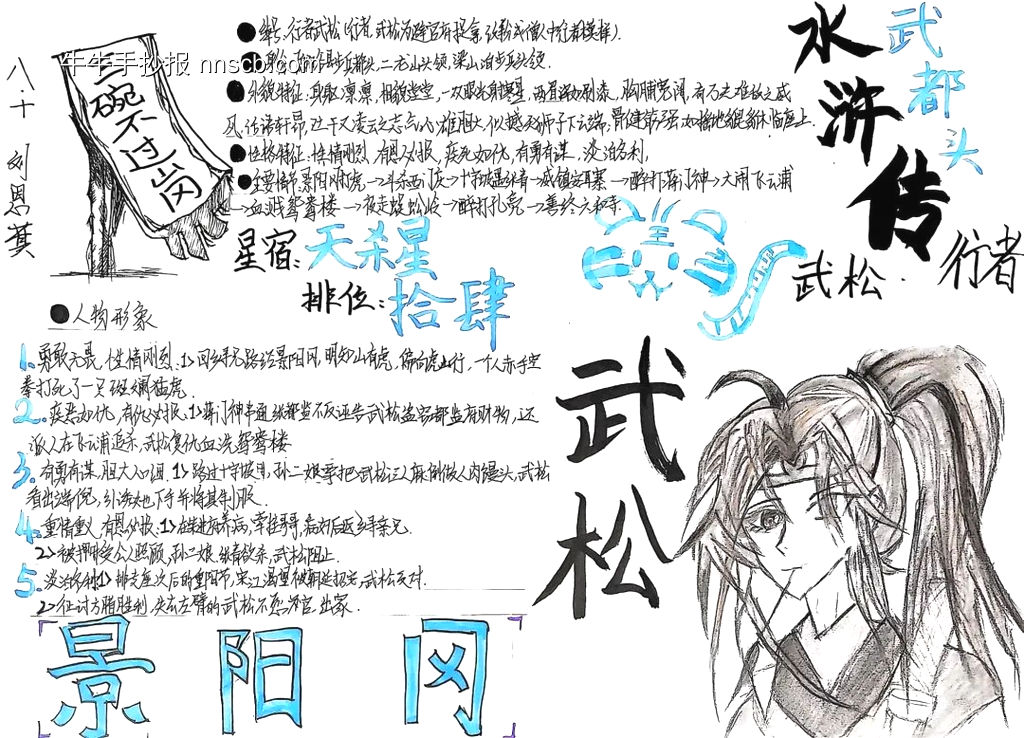 《水浒传》读书小报漂亮10张-第12张