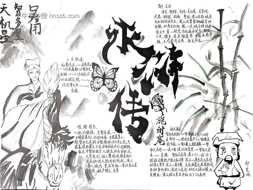 《水浒传》读书小报漂亮10张-第8张