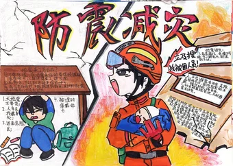 漂亮的防震减灾手抄报