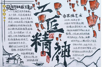 大国工匠精神手抄报