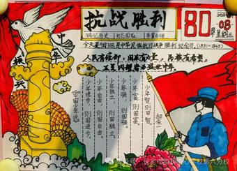 抗战胜利振兴中华手抄报