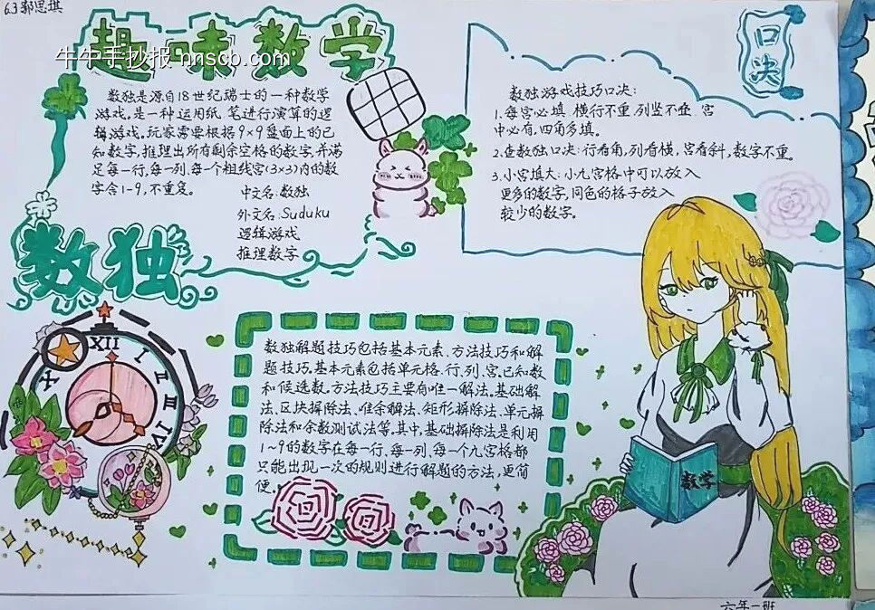 趣味数学小报精美3张-第3张