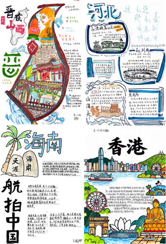 方寸之间的地理世界主题手抄报