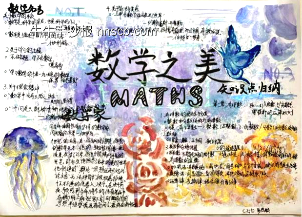 数学家的故事手抄报简单又好画10张-第9张