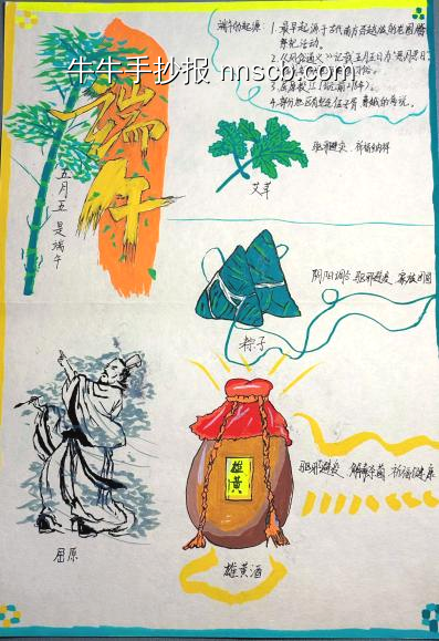端午节主题手抄报简单又好画2张-第2张