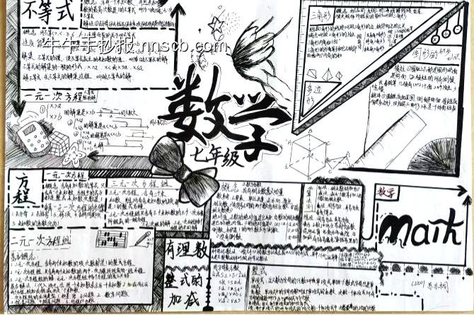 初中生数学小报简单又漂亮10张-第10张