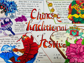 中国传统文化艺术主题英语手抄报