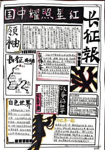 长征路——红星照耀中国主题手抄报