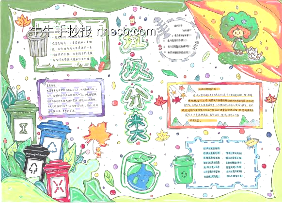 垃圾分类手抄报获奖作品4张-第2张
