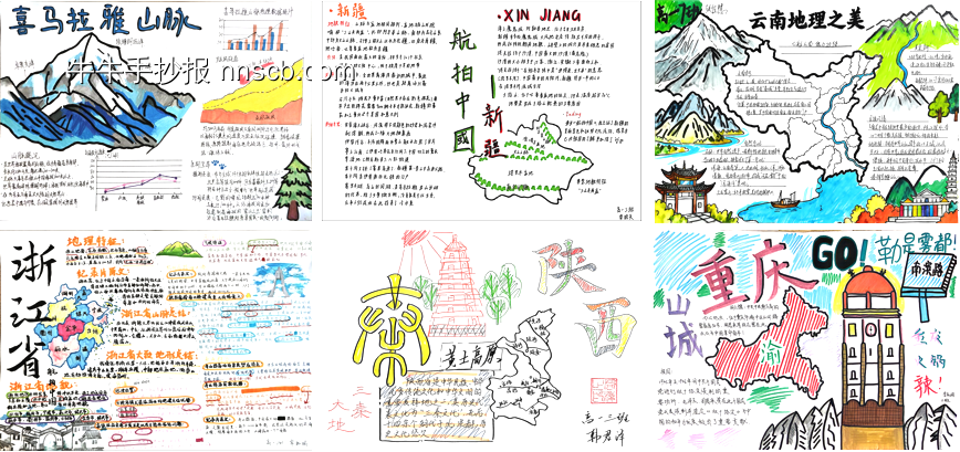 方寸之间的地理世界主题手抄报-第4张
