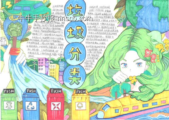 垃圾分类手抄报获奖作品4张-第4张