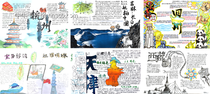 方寸之间的地理世界主题手抄报-第3张