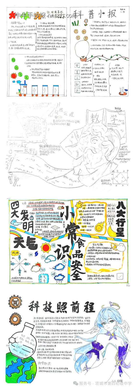 精选2张科技引领未来主题手抄报-第1张