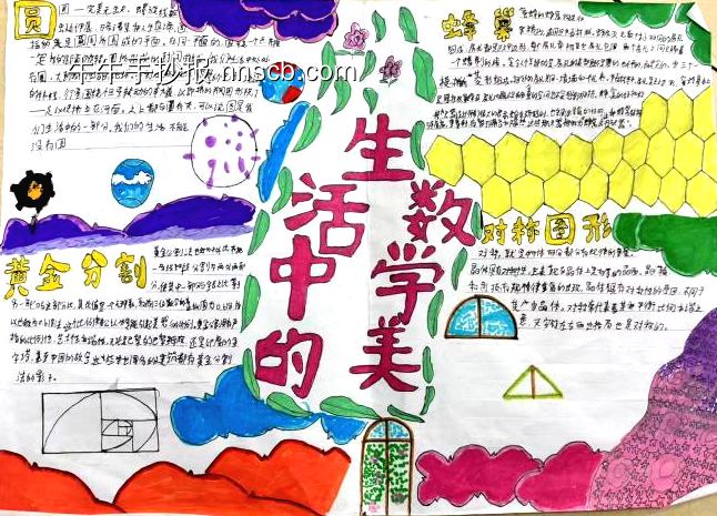 “数学之美”主题手抄报简单又漂亮5张-第4张