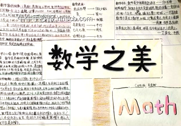 初中生数学小报简单又漂亮10张-第4张