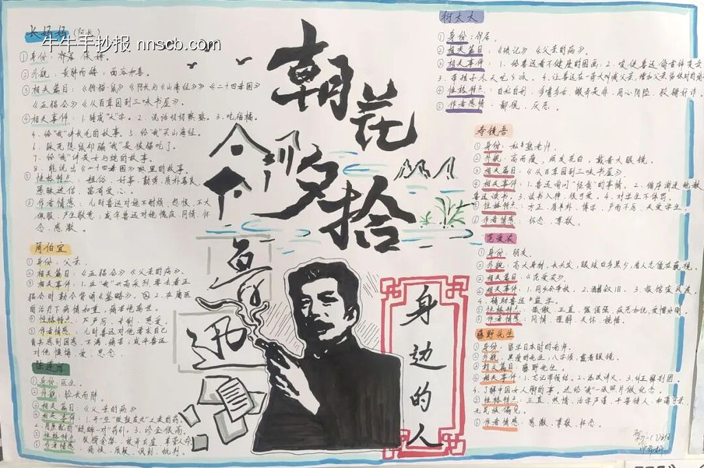 《朝花夕拾》主题手抄报漂亮8张-第6张
