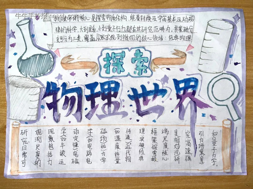 探索物理世界手抄报5张-第5张