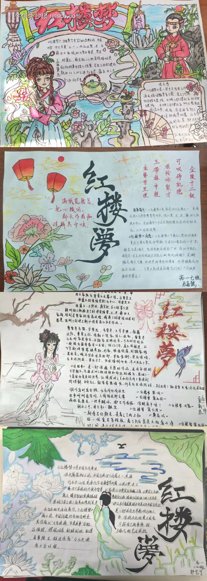 超漂亮的红楼梦手抄报6张-第6张