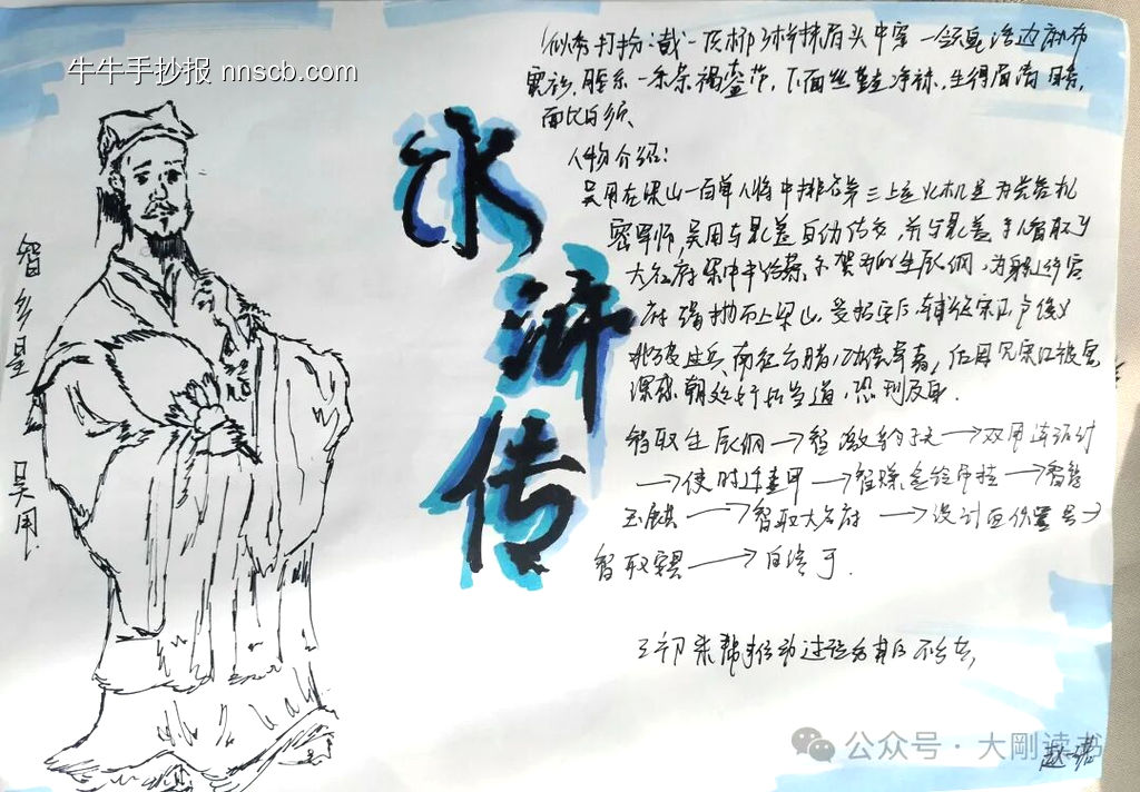 “水浒传”主题都是小报简单又漂亮9张-第8张