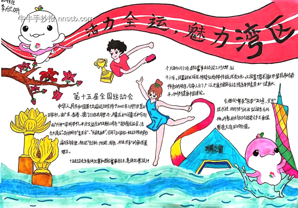 全运会主题手抄报-第2张