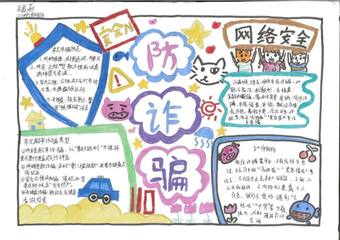 防诈骗主题手抄报推荐1张